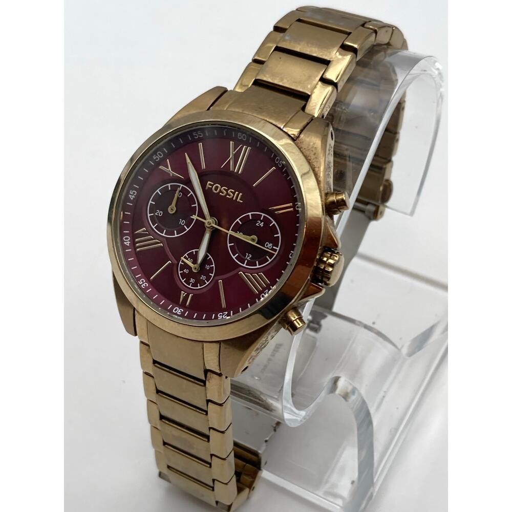 Fossil Modern Courier Chronograph Women's Watch 36mm - New Battery Wrist 5.5" WR - Picture 2 of 10